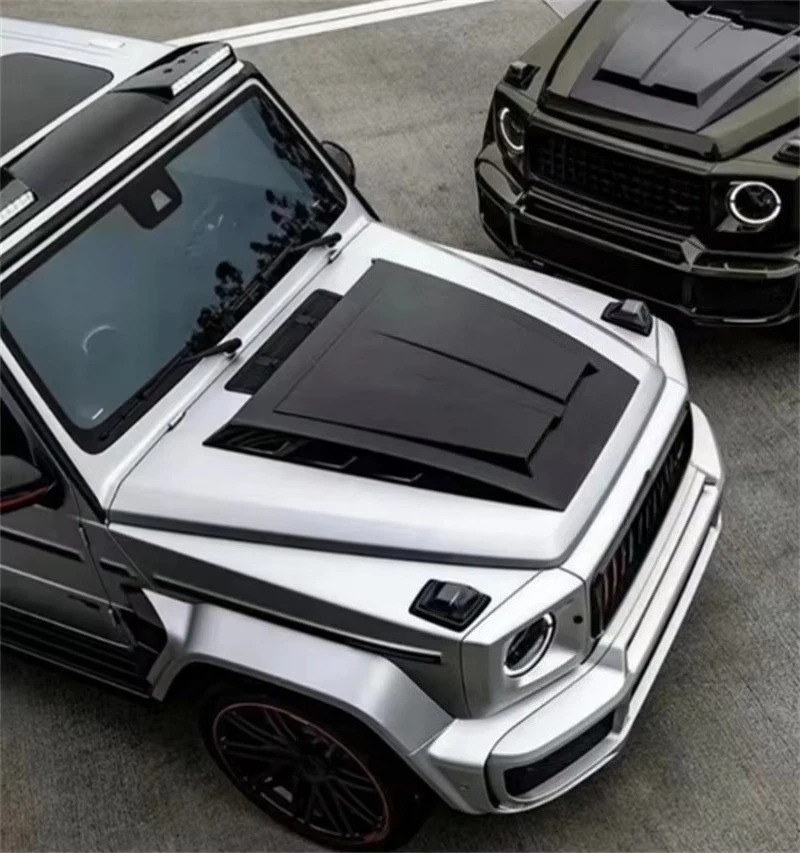 W464 Dry Carbon Fiber Front Bumper Hood Bonnet Cover for  W464 New G-class Made by Aluminum Alloy Mould